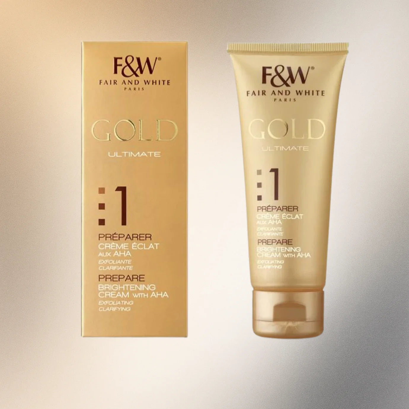 Fair & White Gold #1 Radiance Night Cream with AHA 2.54 oz