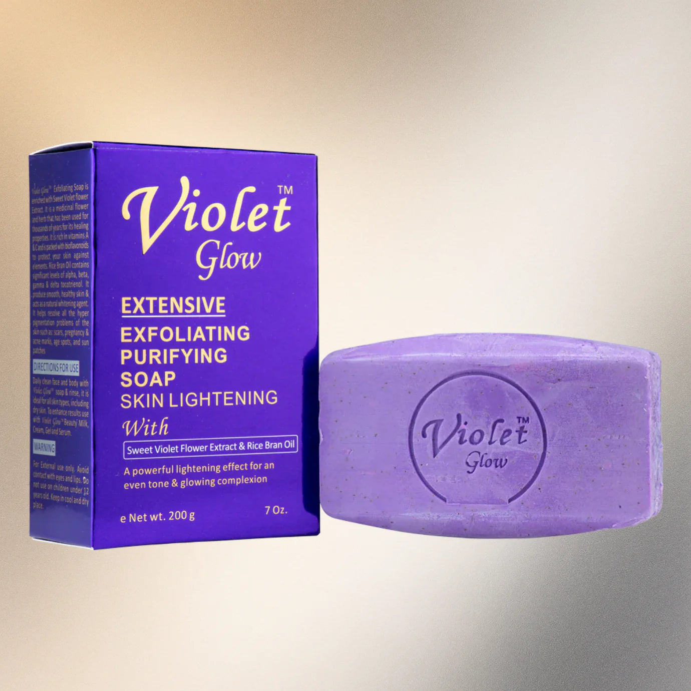 Violet Glow Extensive Purifying Soap with Sweet Violet Extract 7 oz