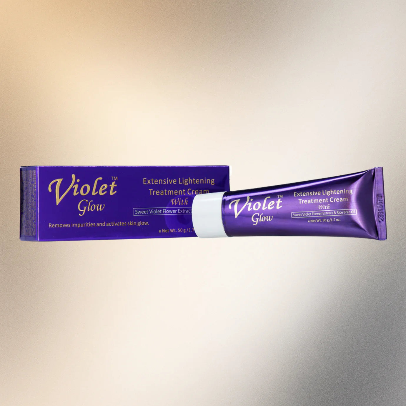 Violet Glow Extensive Cream with Sweet Violet Extract & Rice Bran Oil 1.7 oz Violet Glow
