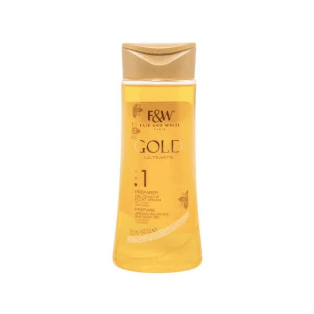 Fair & White Gold Argan Body Wash 250ml – Gentle Daily Pretty Cosmetics LLC.