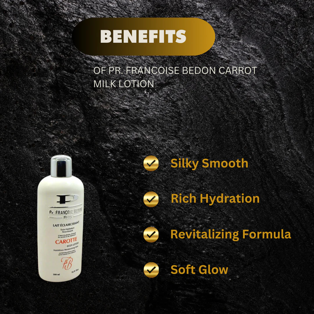 Pr. Francoise Bedon Carrot Milk Body Lotion 16.8 oz Pr.Francoise Bedon