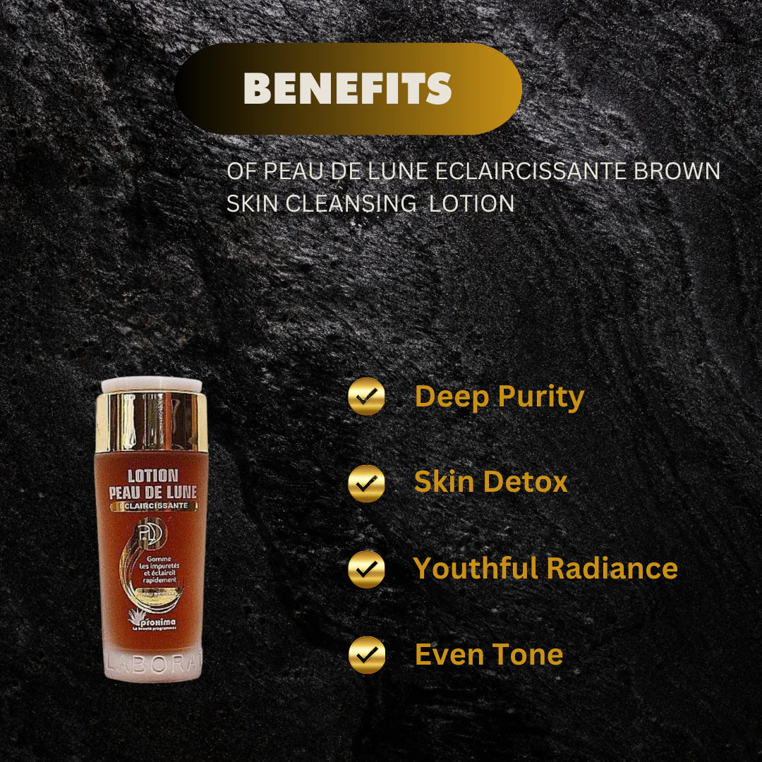 Peau De Lune Brown Skin Cleansing Lotion with Natural Ingredients 100 ml peau De Lune Lotion