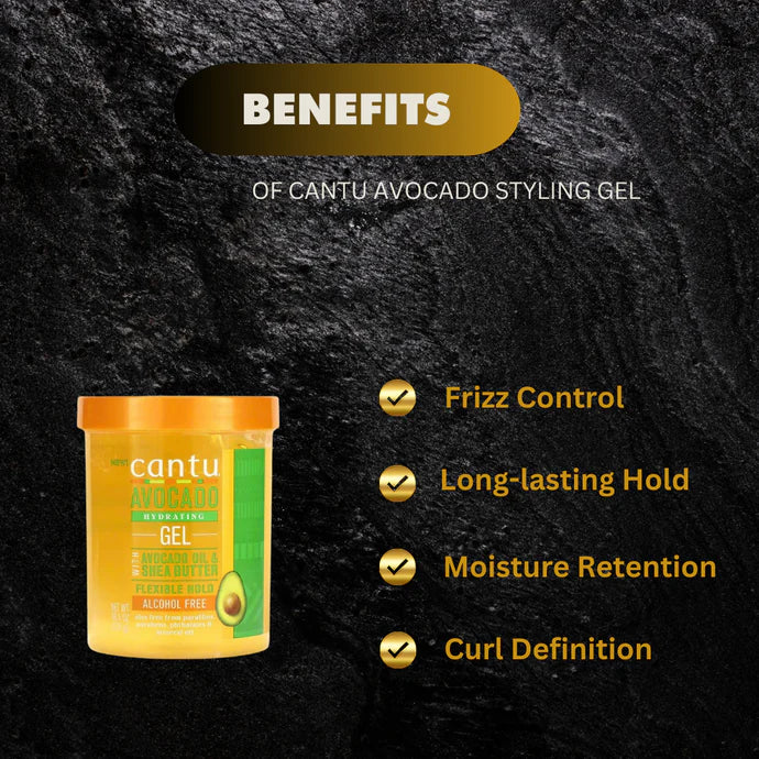Cantu Avocado Styling Gel 18.5 oz Cantu