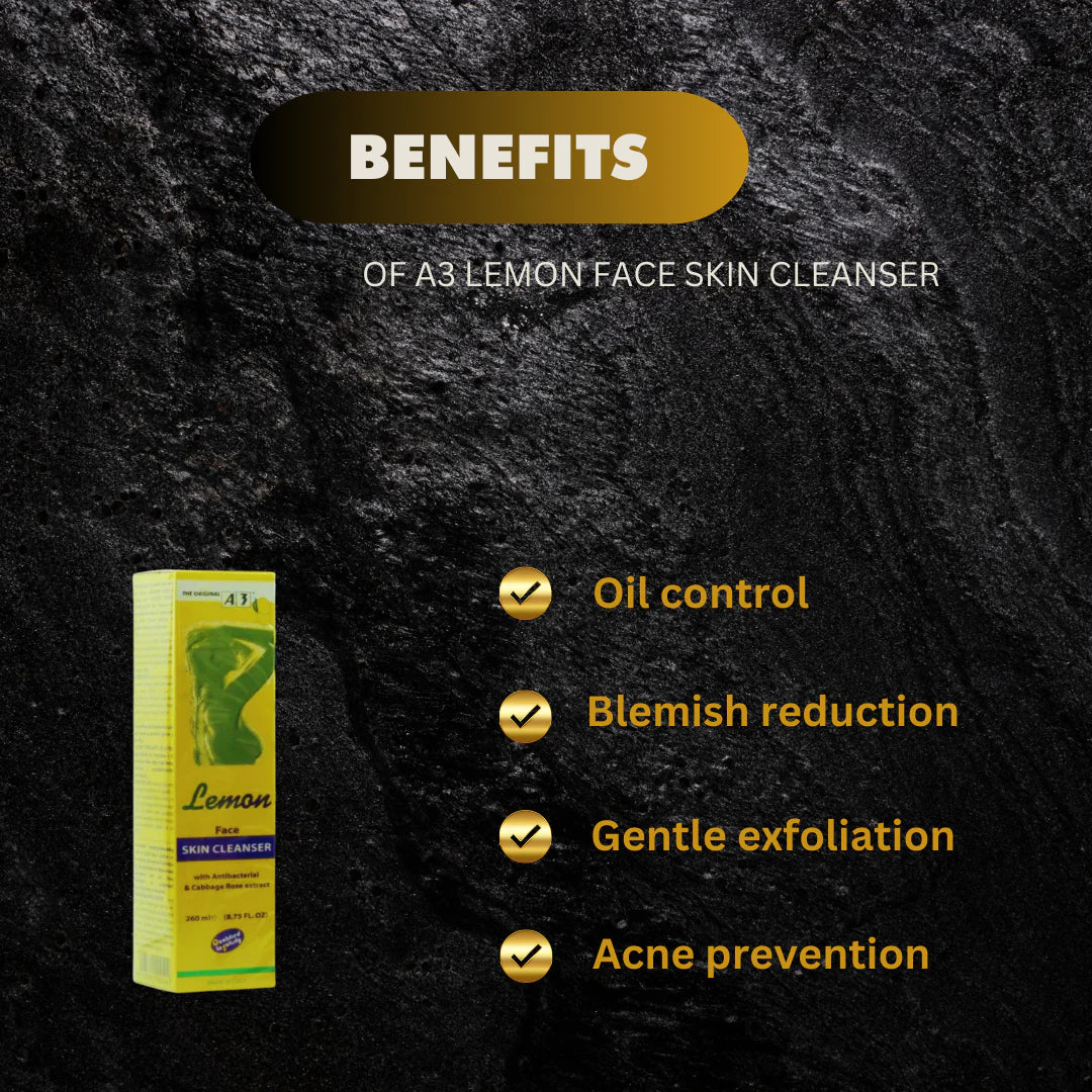 A3 Lemon Face Skin Cleanser 260ml A3 Lemon
