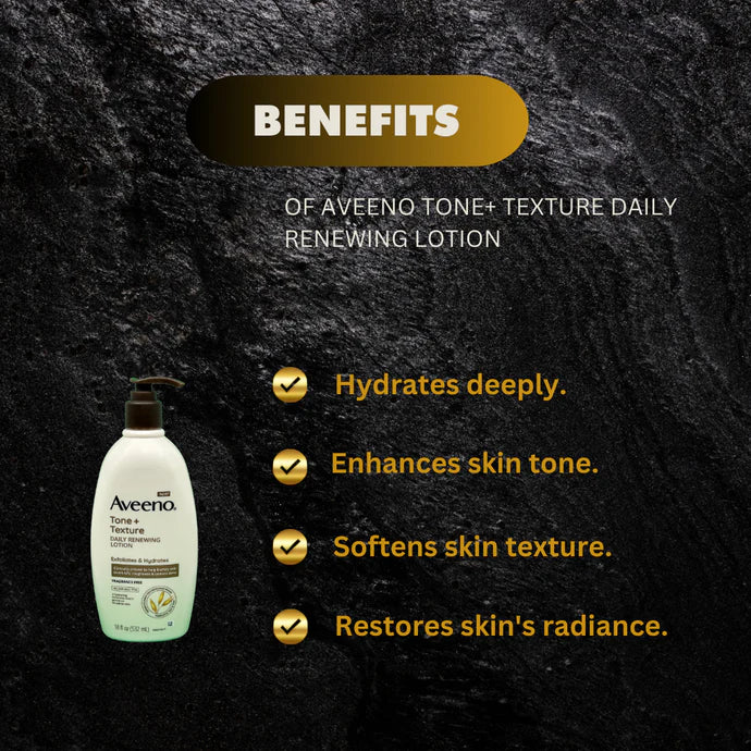 Aveeno Tone + Texture Daily Renewing Lotion 532ml Aveeno