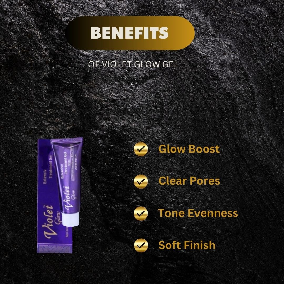 Violet Glow Extensive Gel with Sweet Violet Extract 1 oz Violet Glow