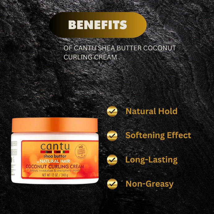 Cantu Shea Butter Coconut Curling Cream 12 oz Cantu