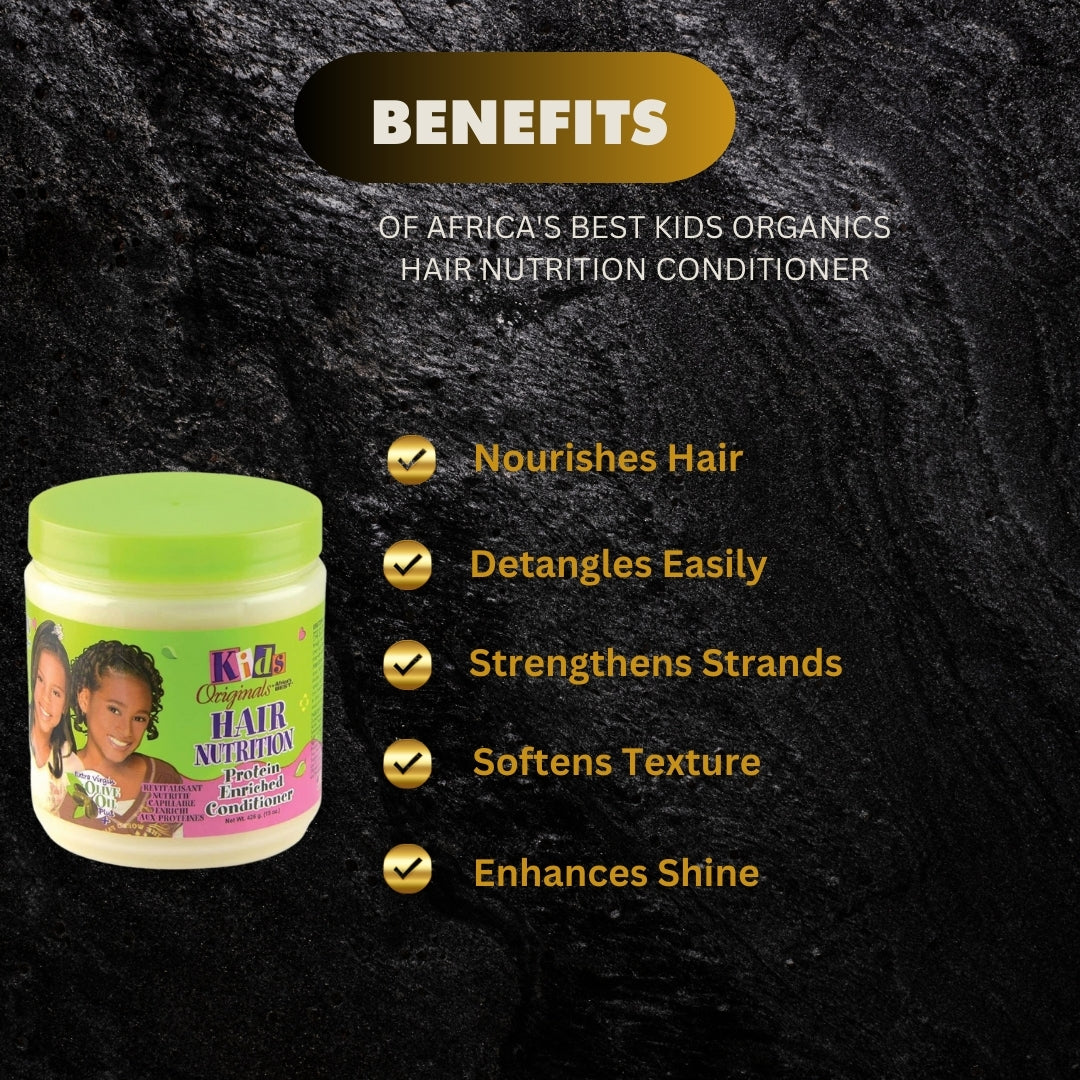 Africa's Best Kids Organics Hair Nutrition Conditioner 15oz Africa's Best