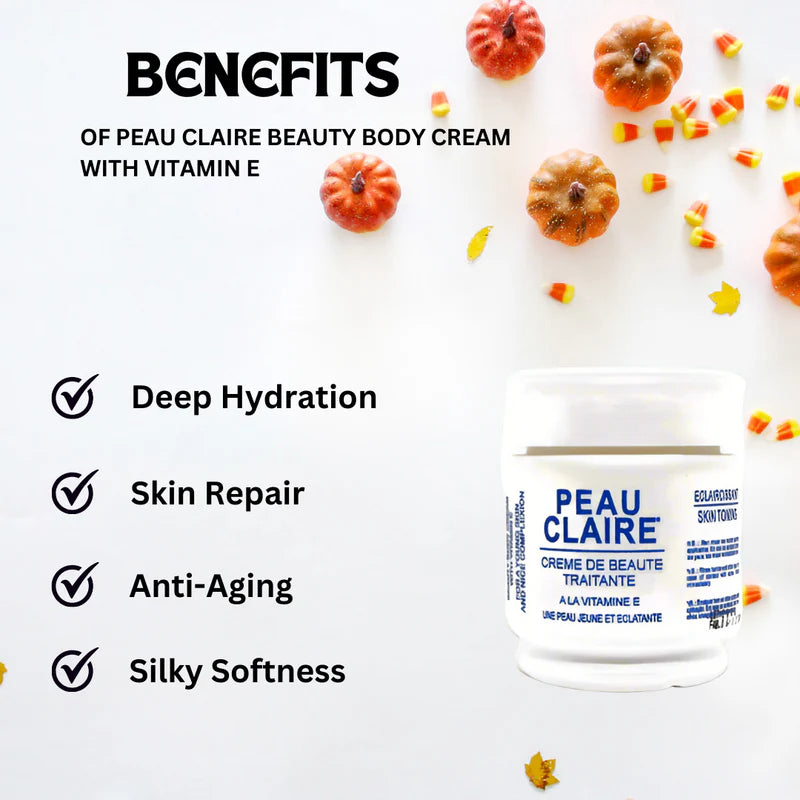 Peau Claire Beauty Body Cream with Vitamin E 11.16 oz – Nourishing Moisturizer