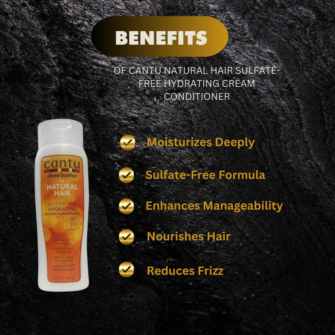 Cantu Natural Hair Sulfate-Free Hydrating Cream Conditioner 13.5 oz