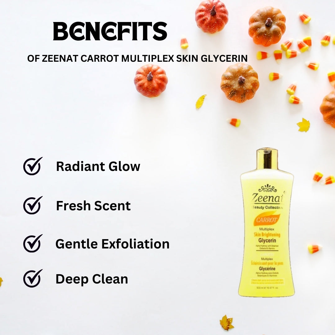 Zeenat Carrot Multiplex Skin Glycerin 500 ml