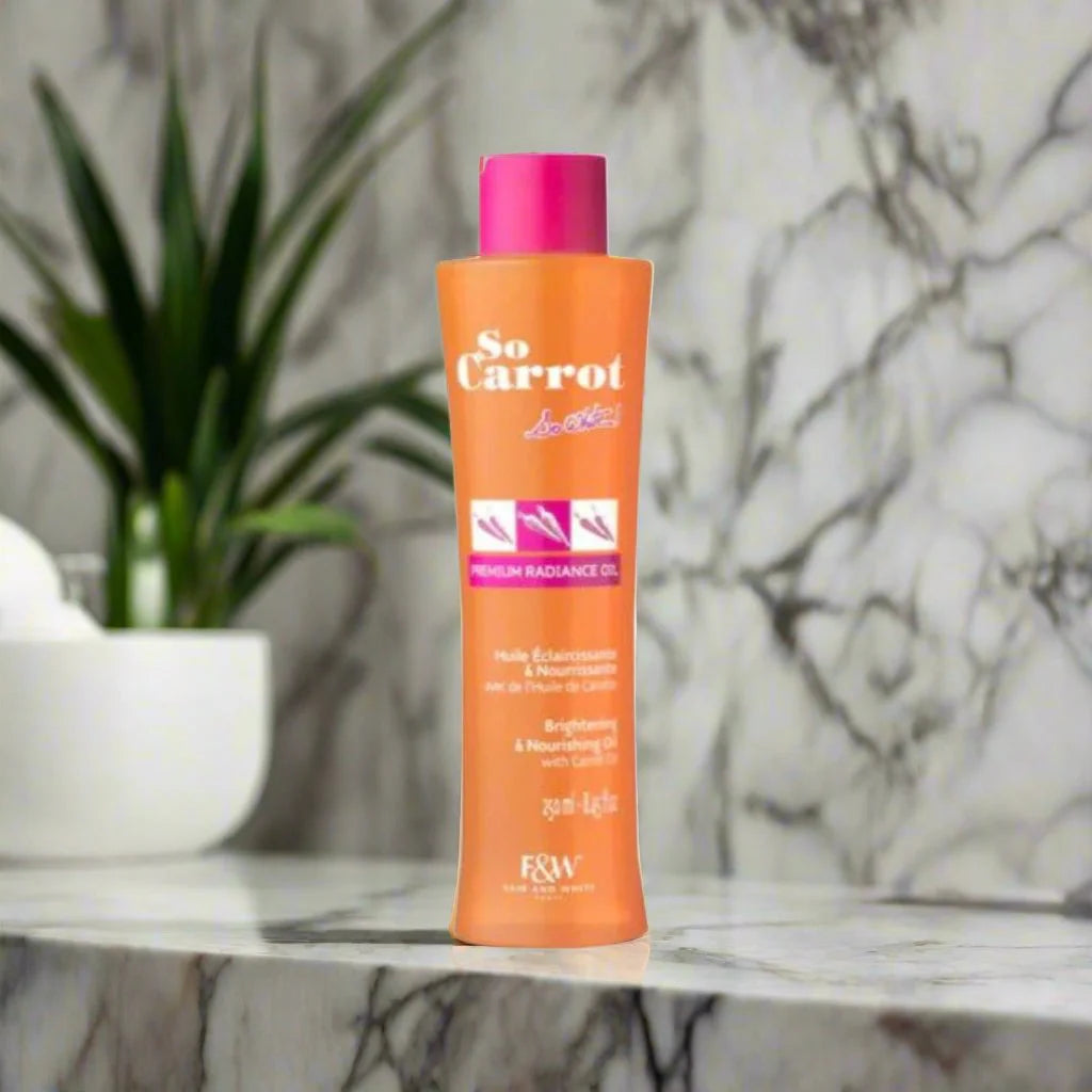Fair & White So Carrot Nourishing Body Oil with Carrot Oil 8.45 oz