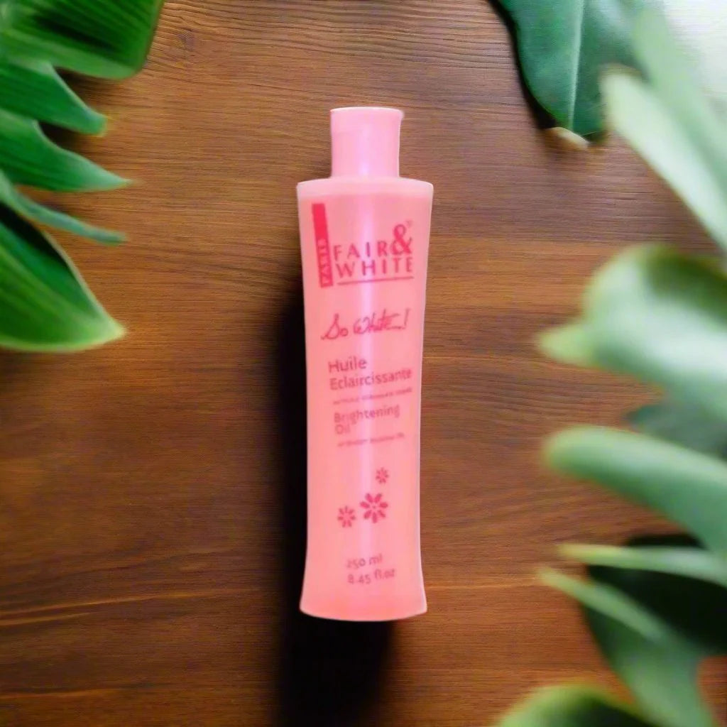 Fair & White So White Body Oil with Sweet Almond & Vitamin E 8.45 oz