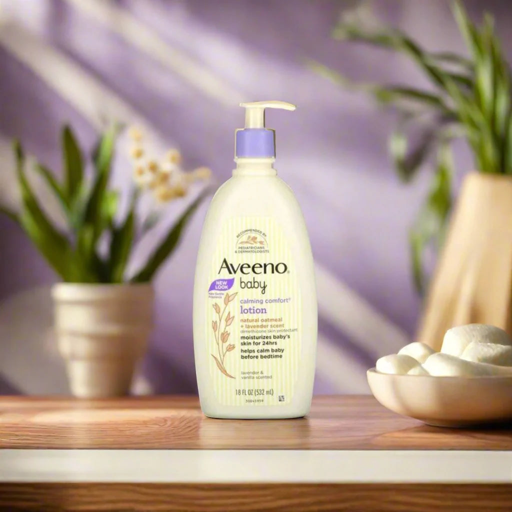 Aveeno Baby Calming Comfort Lotion with Natural Oatmeal & Lavender Scent 18oz | 532ml Aveeno