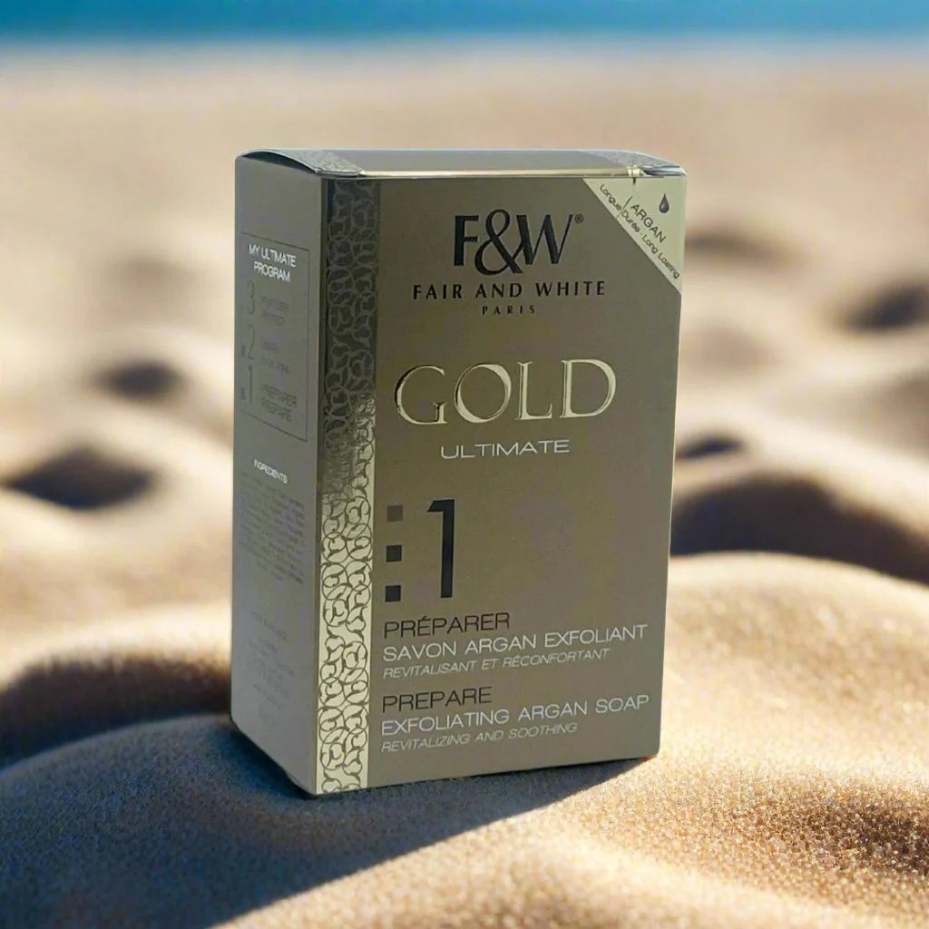 Fair & White Gold #1 Soap with Argan Oil 200 g Pretty Cosmetics LLC.