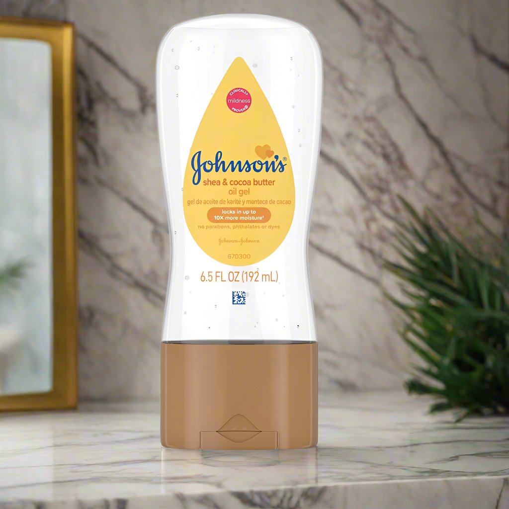 Johnson's Baby oil Gel Shea & Cocoa Butter 6.5 oz #02065