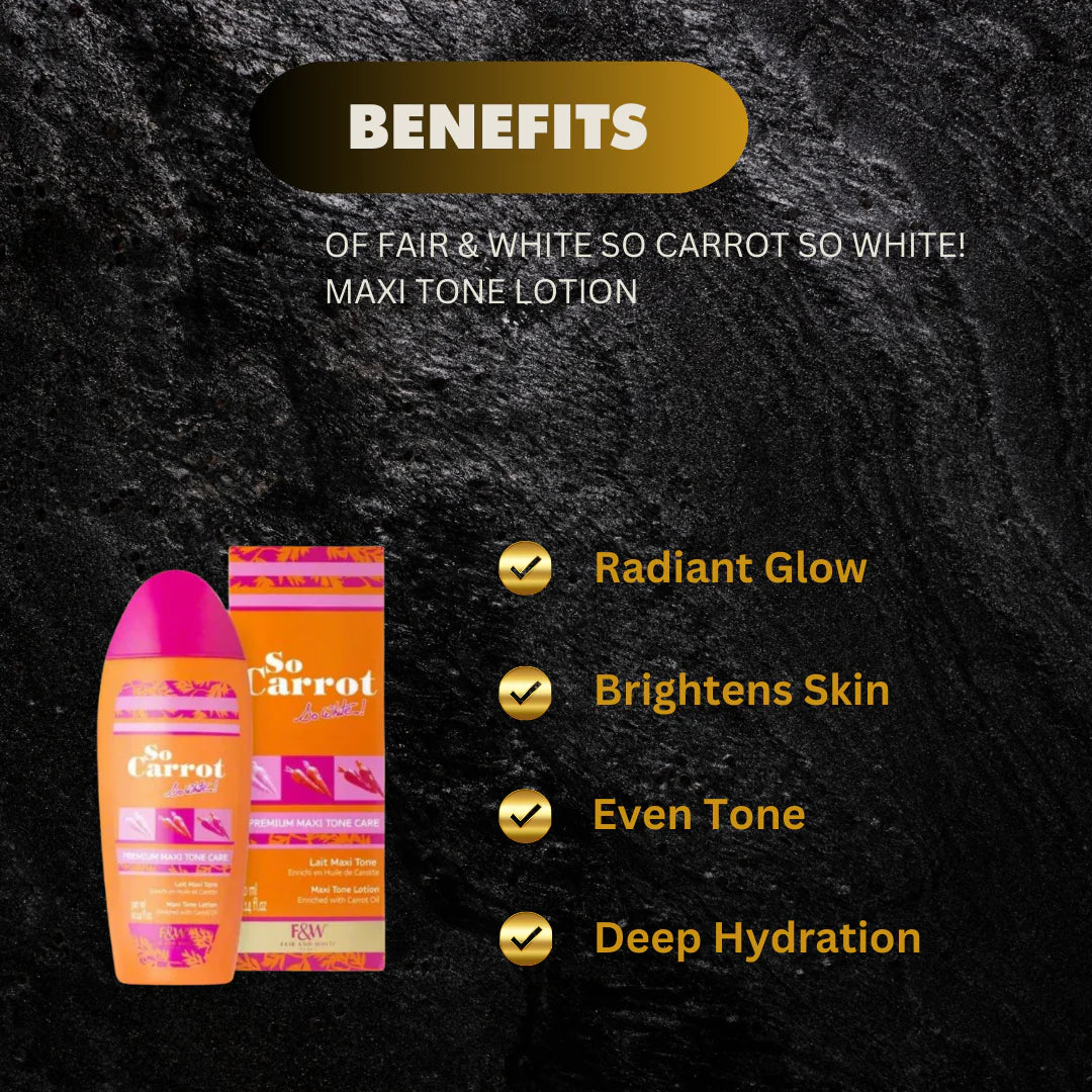 Fair & White So Carrot Maxi Tone Body Lotion with Carrot Oil 300ml