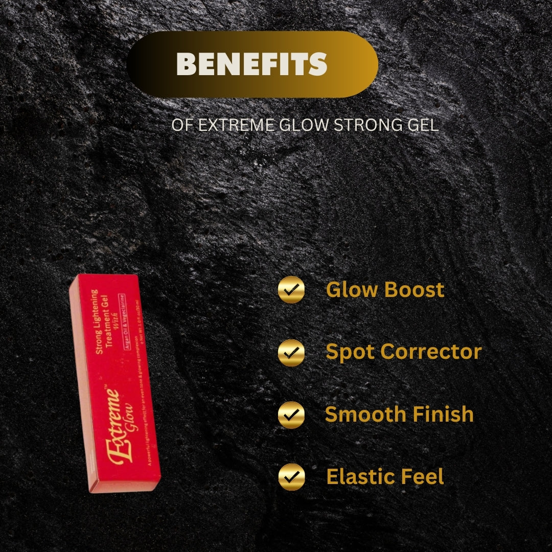 Extreme Glow Strong Gel with Argan Oil & Vegeclairine 1 oz Extreme Glow