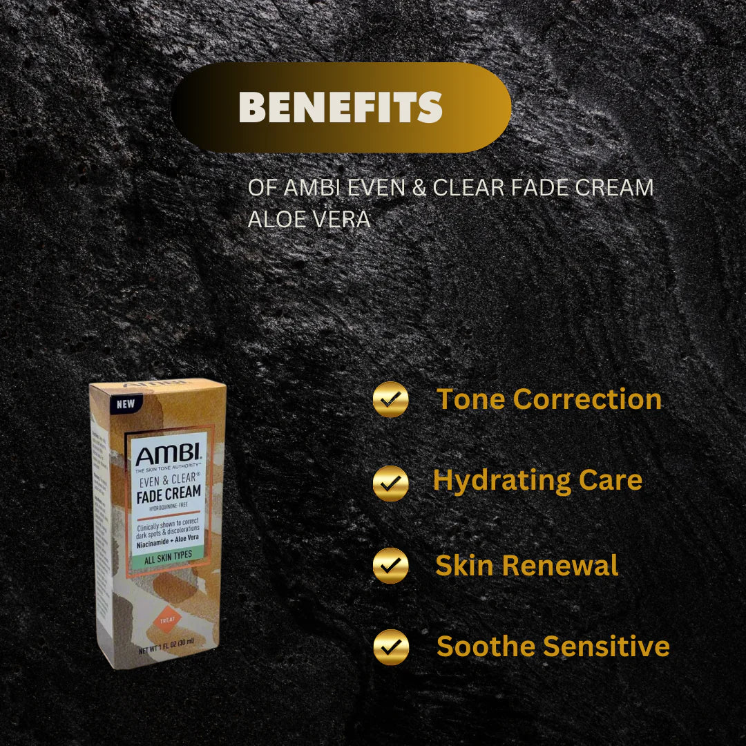 Ambi Even & Clear Aloe Vera Cream 1 oz | 30 ml Ambi