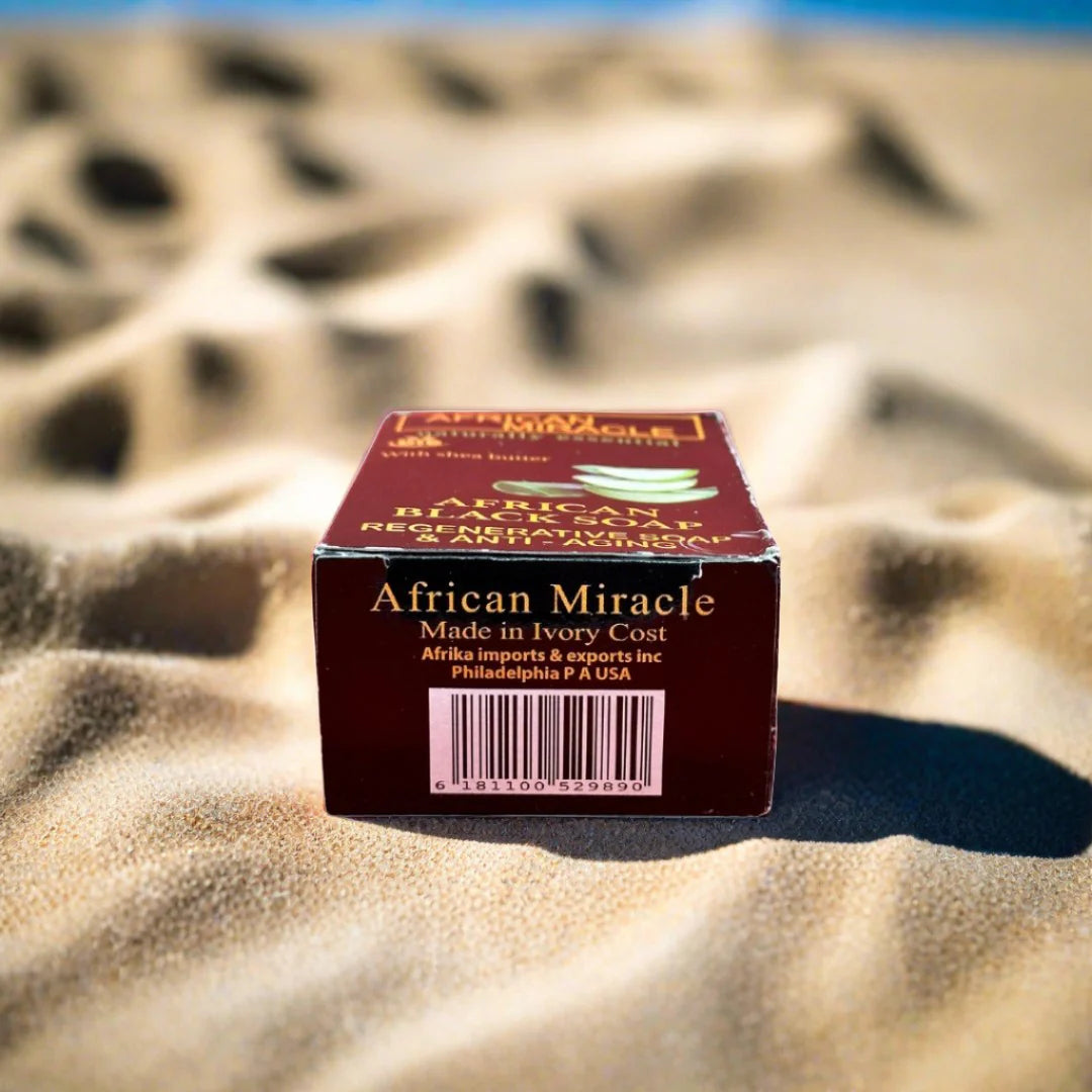 African Miracle Natural Shea Butter Black Soap 200g African Miracle