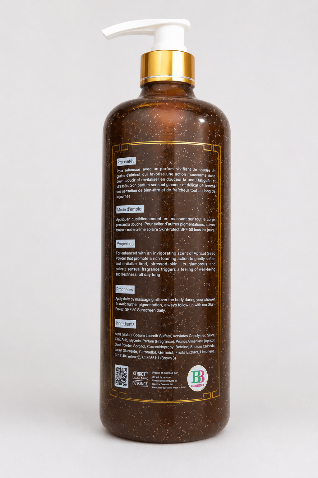 Xtract Lala White Apricot Shower Gel with Fruit Acids – 1000ml