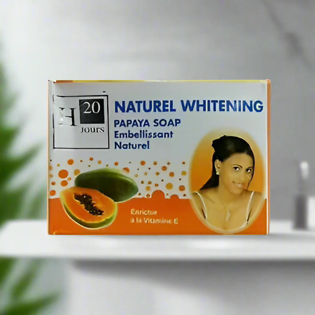 H20 Jours Natural Papaya Beauty Soap with Vitamin E 180 g