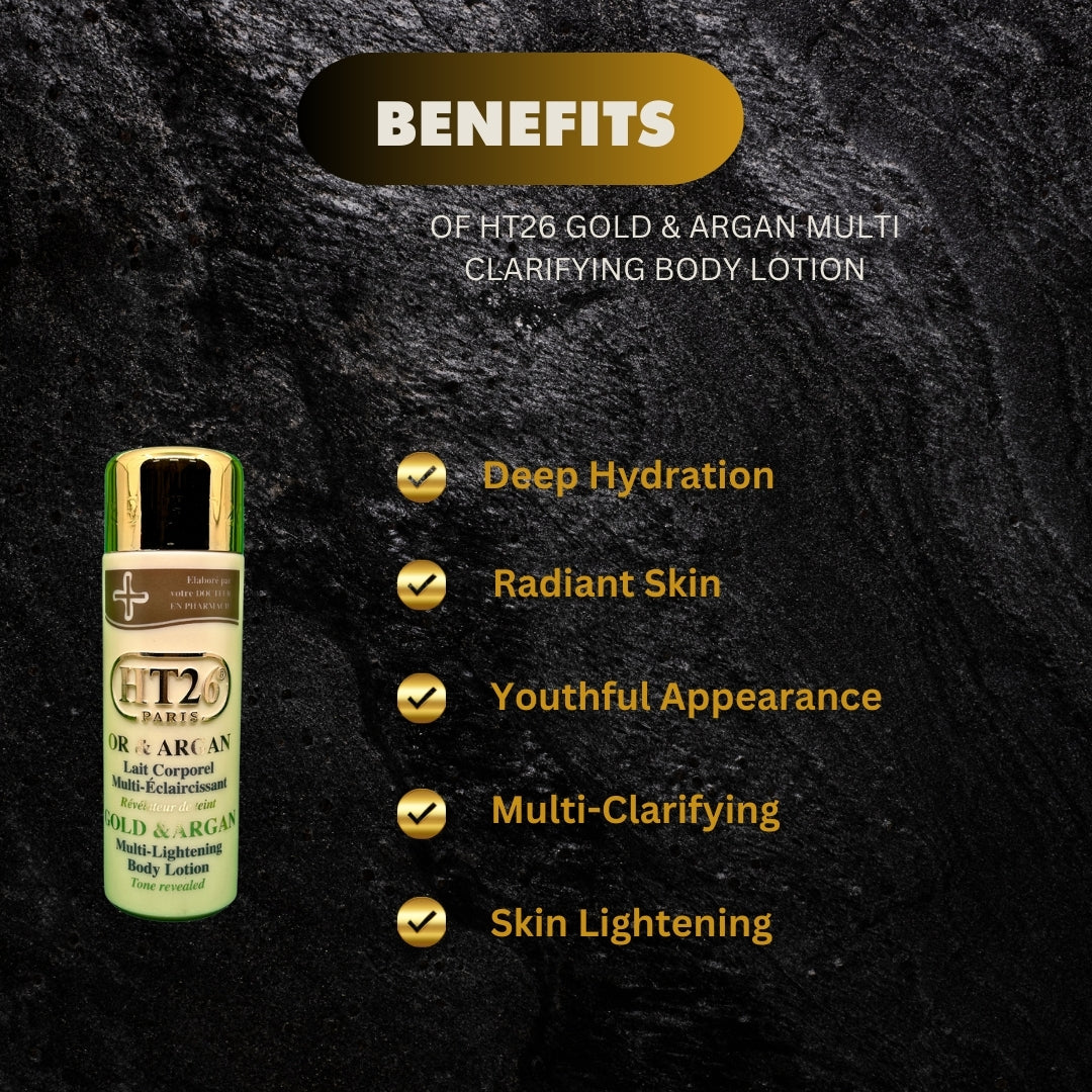 HT26 Gold & Argan Body Lotion 500ml HT26