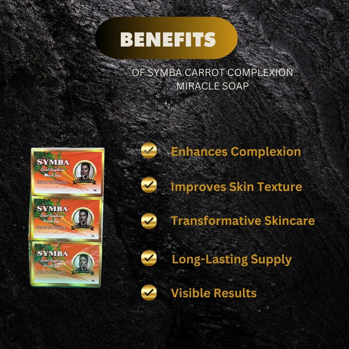 Symba Carrot Complexion Soap 80g (Pack of 6) Symba