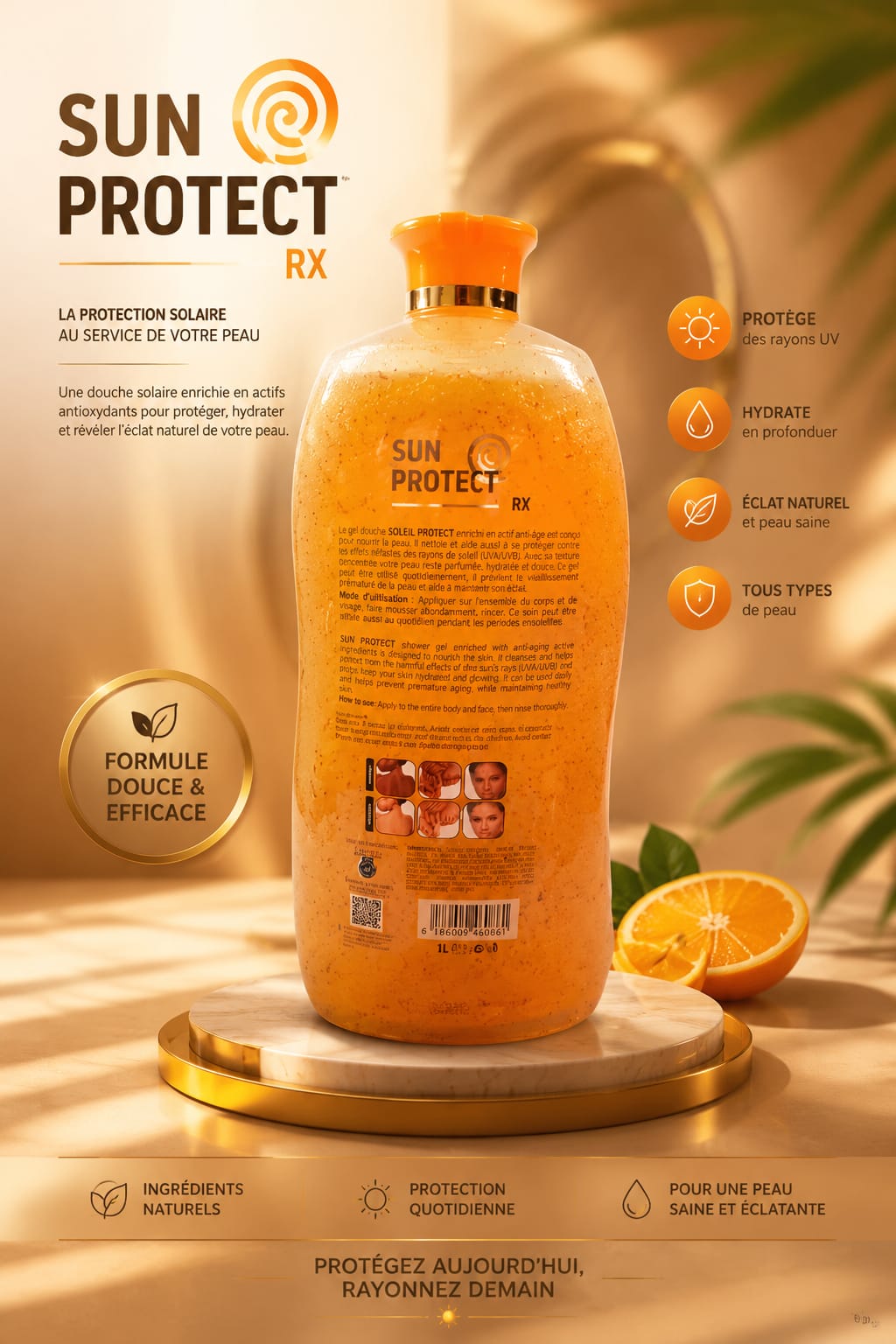 Soleil Protect Sun Care Shower Gel 1L