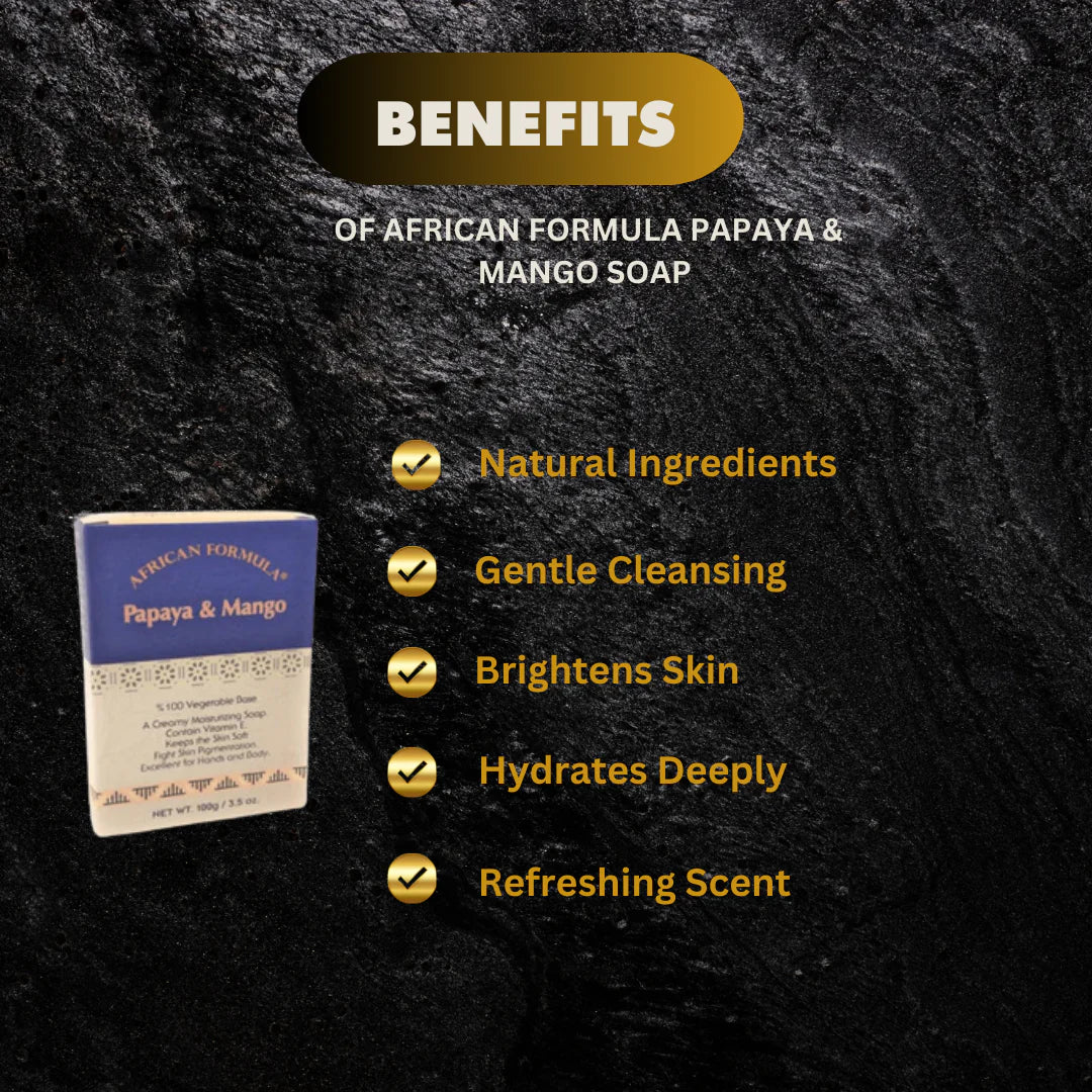 African Formula Papaya & Mango Soap 3.5 oz African Formula