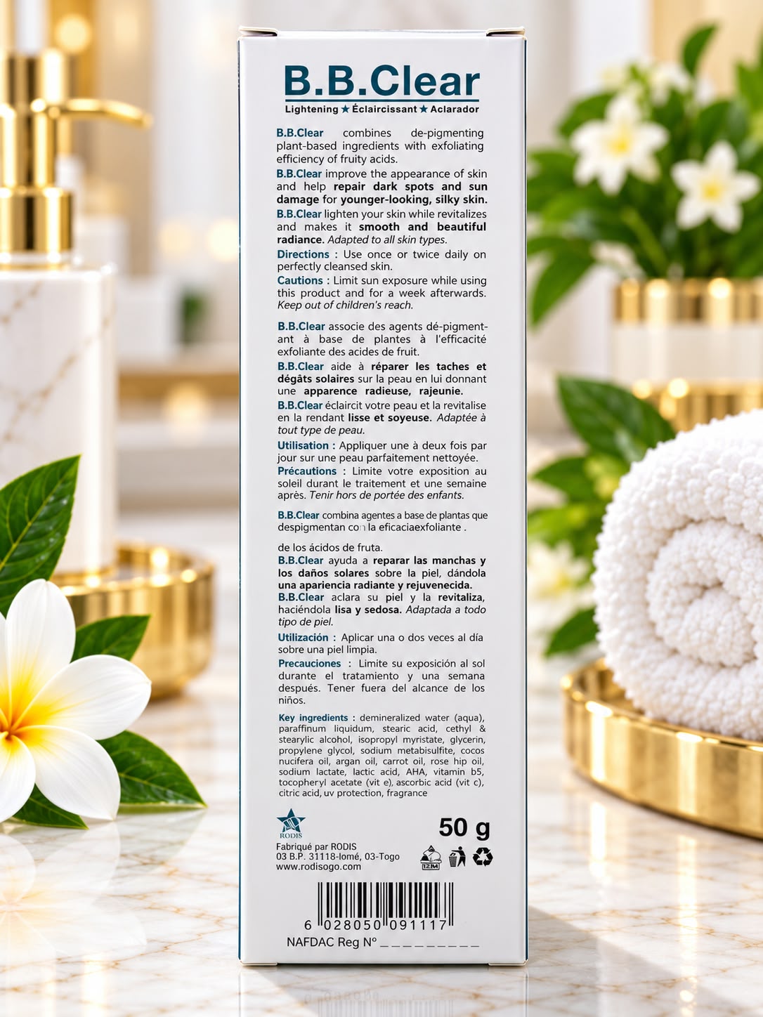B.B. Clear Vitamin C Skin Care Cream 50g