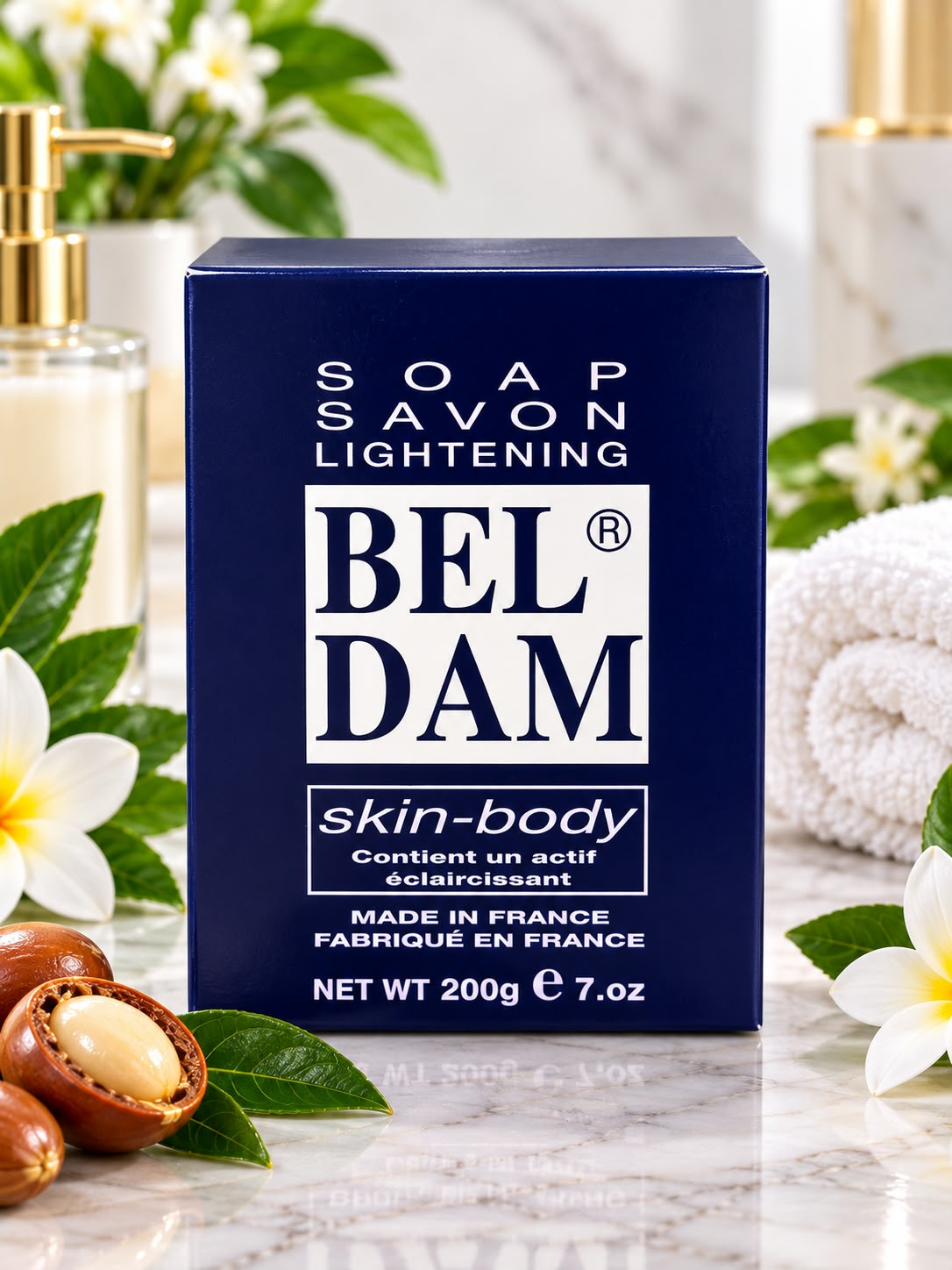 BEL DAM Almond Scented Cleansing Soap 200g