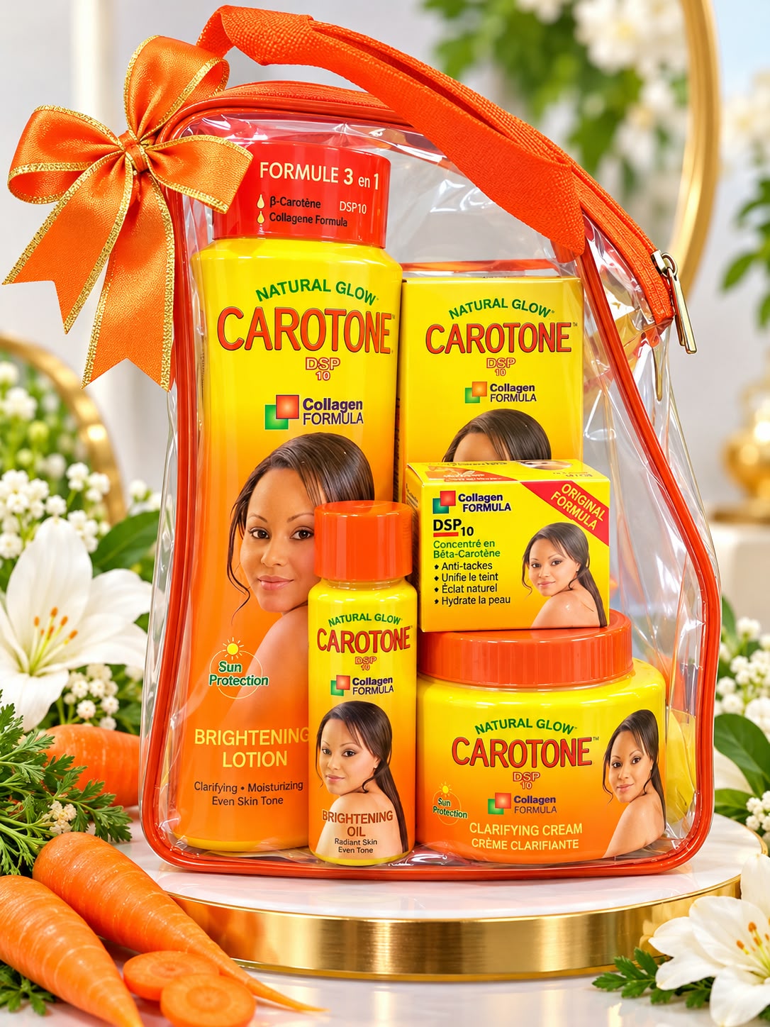 Carotone 5-Piece Skincare Kit – Lotion, J Cream, Oil & Soap