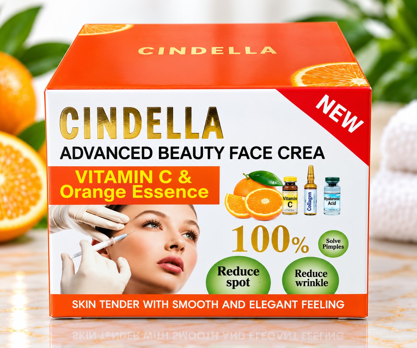 Cindella Advanced Beauty Face Cream – Vitamin C & Orange Essence – 50g