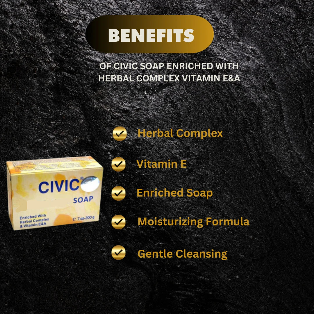 Civic Herbal Complex Soap with Vitamin E & A – 7 oz