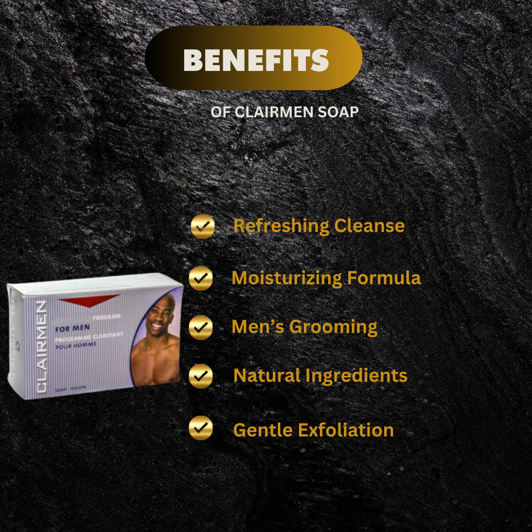 Clairmen Soap 7 oz – Refreshing Cleansing Bar for Men