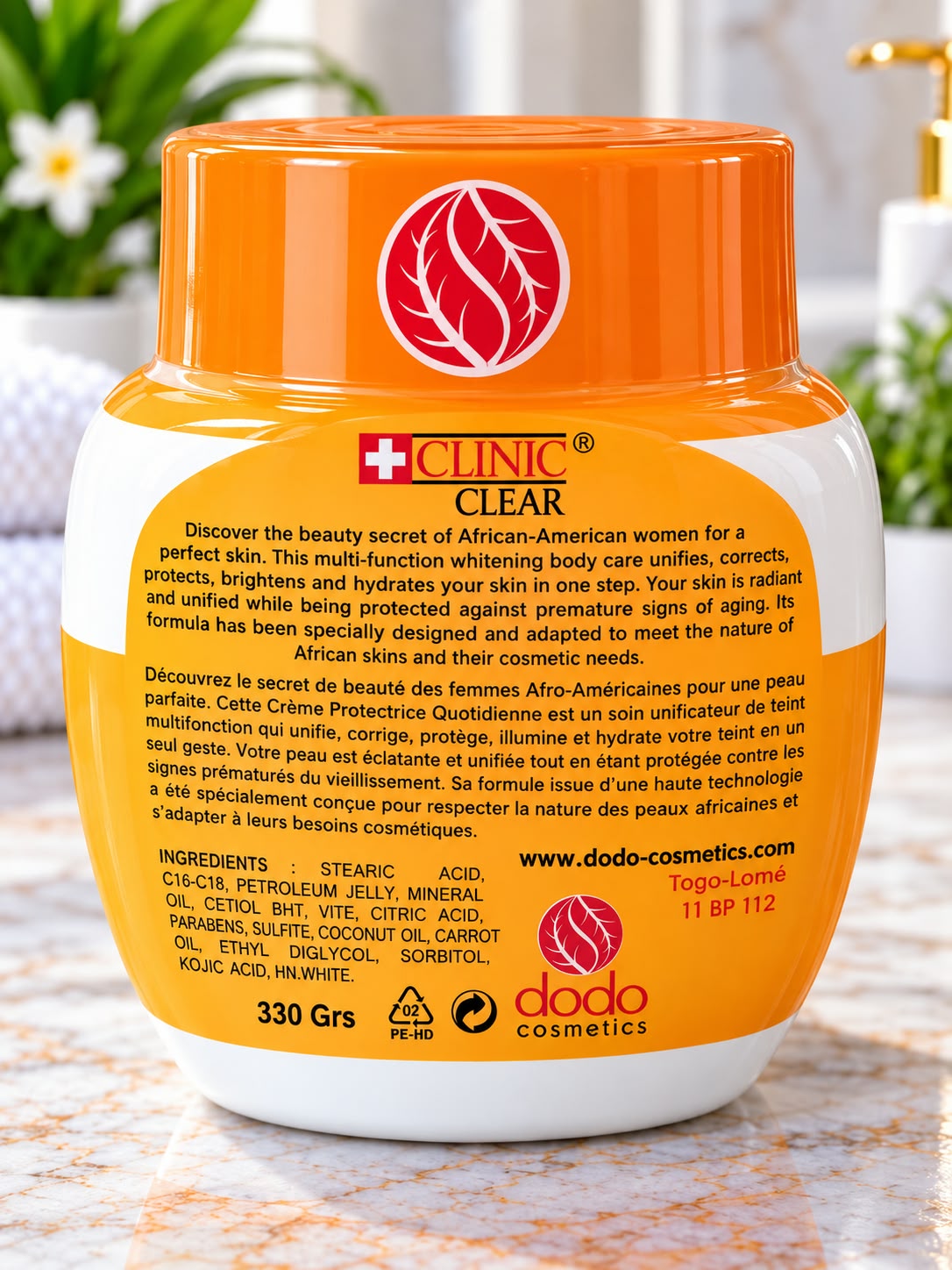 Clinic Clear Body Cream 330 g – Nourishing Daily Moisturizer