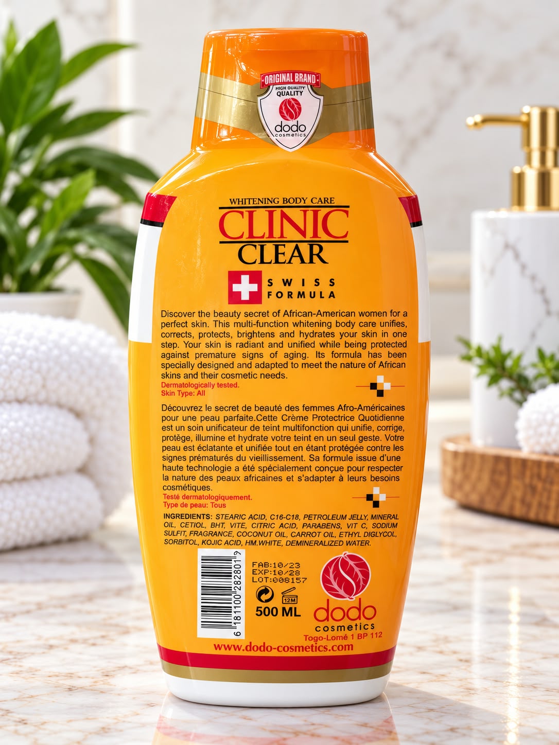 Clinic Clear Body Lotion 500 ml – Daily Moisturizing Body Care