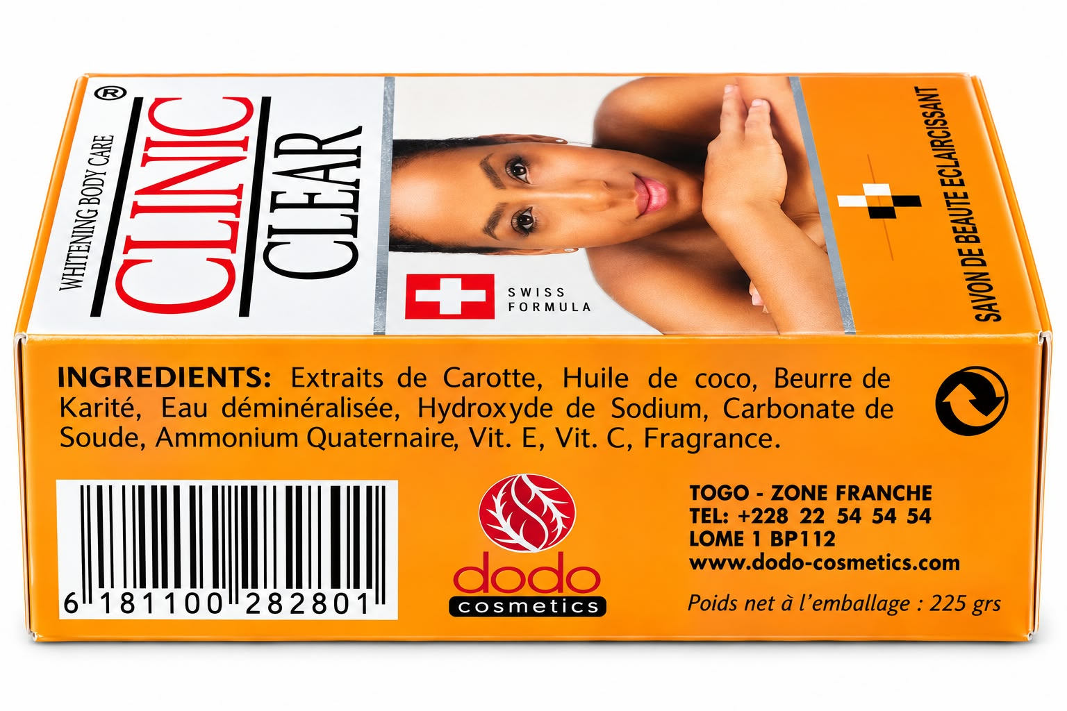 Clinic Clear Body Soap 225 g – Daily Cleansing & Moisturizing Care