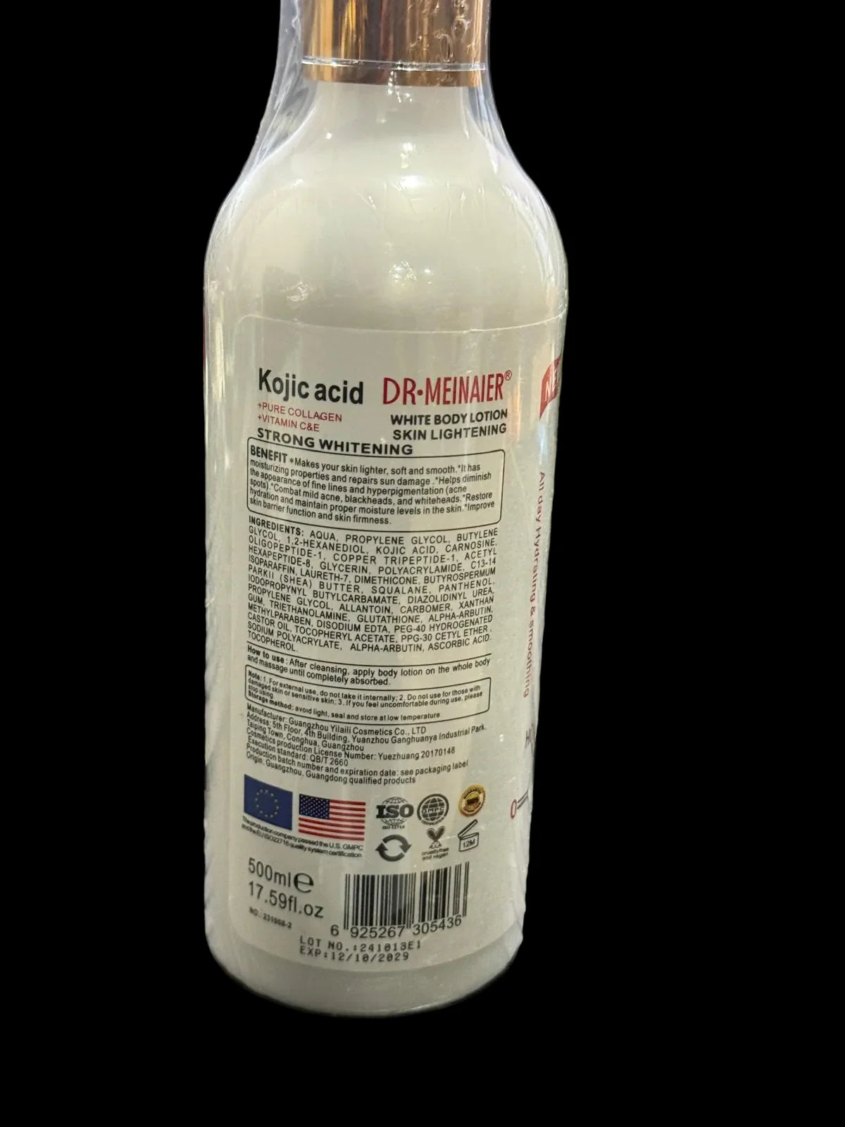 DR. MEINAIER Kojic Acid Body Lotion 500 ml Kojic Acid