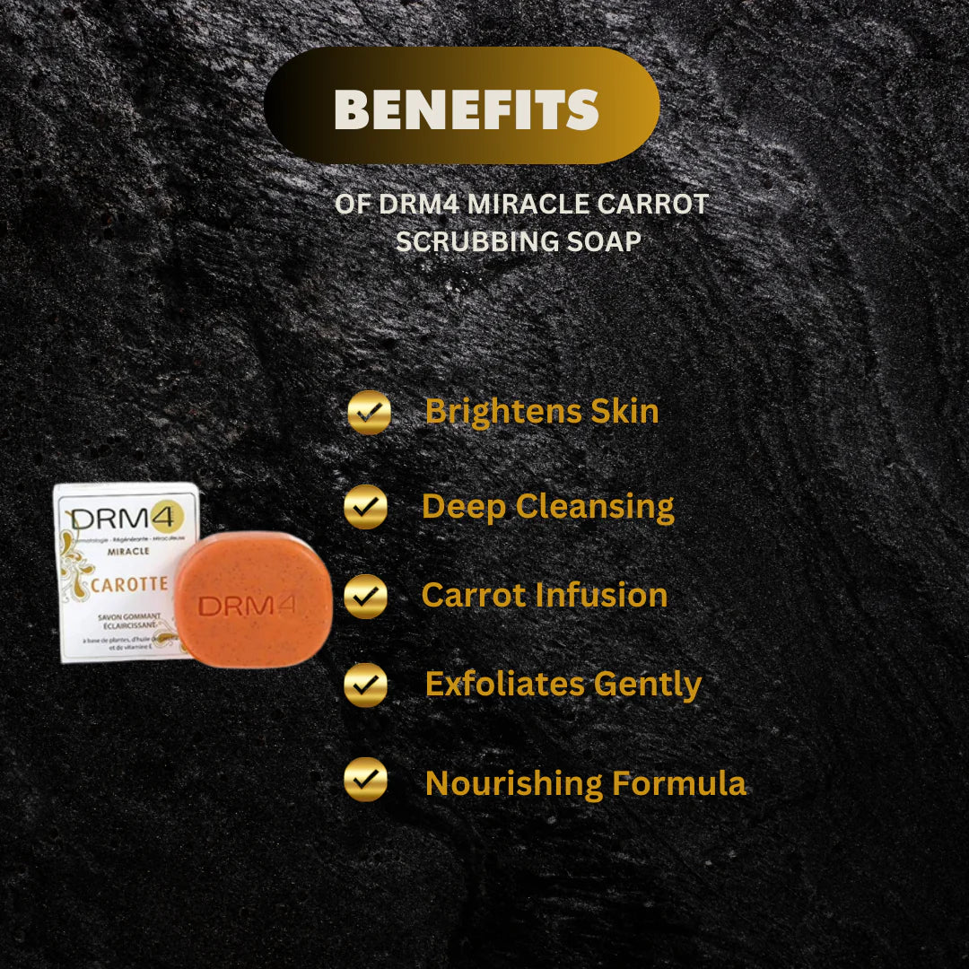 DRM4 Miracle Carrot Soap with Carrot Oil & Vitamin E 200g / 7oz