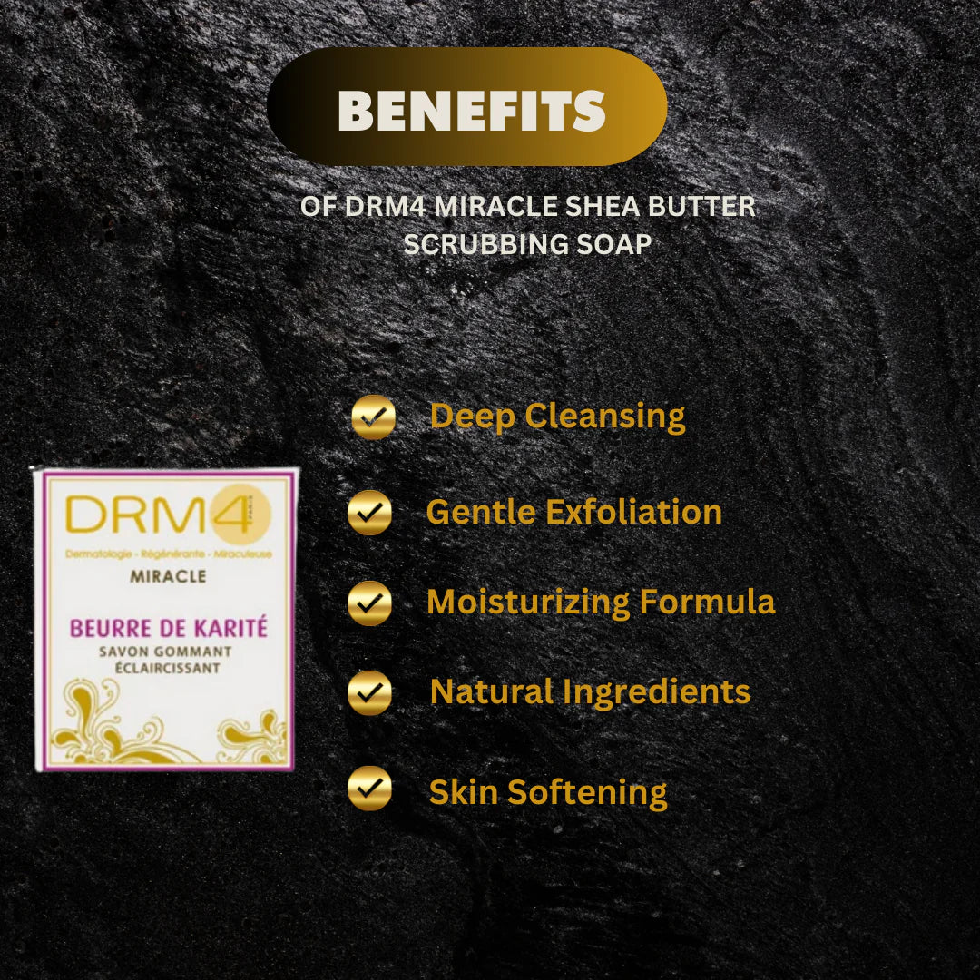 DRM4 Miracle Shea Butter Cleansing Soap 7oz