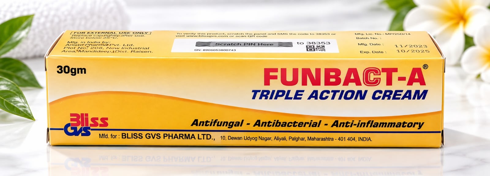 Funbact-A Triple Action Cream 30g