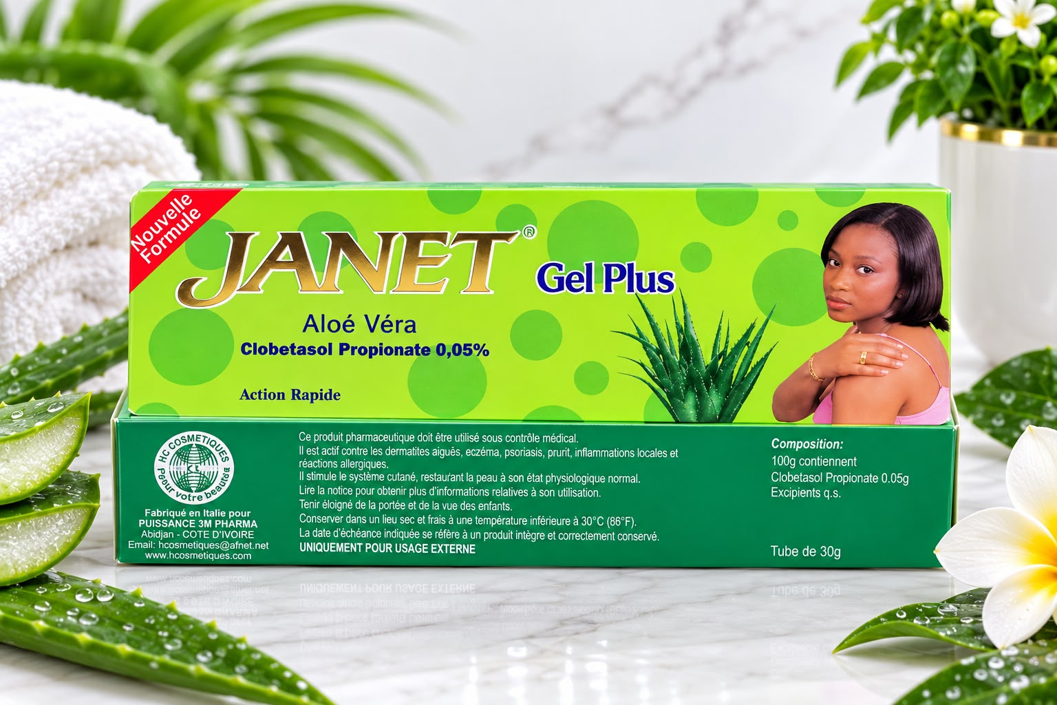 Janet Aloe Vera Gel Plus Fast Action 30g
