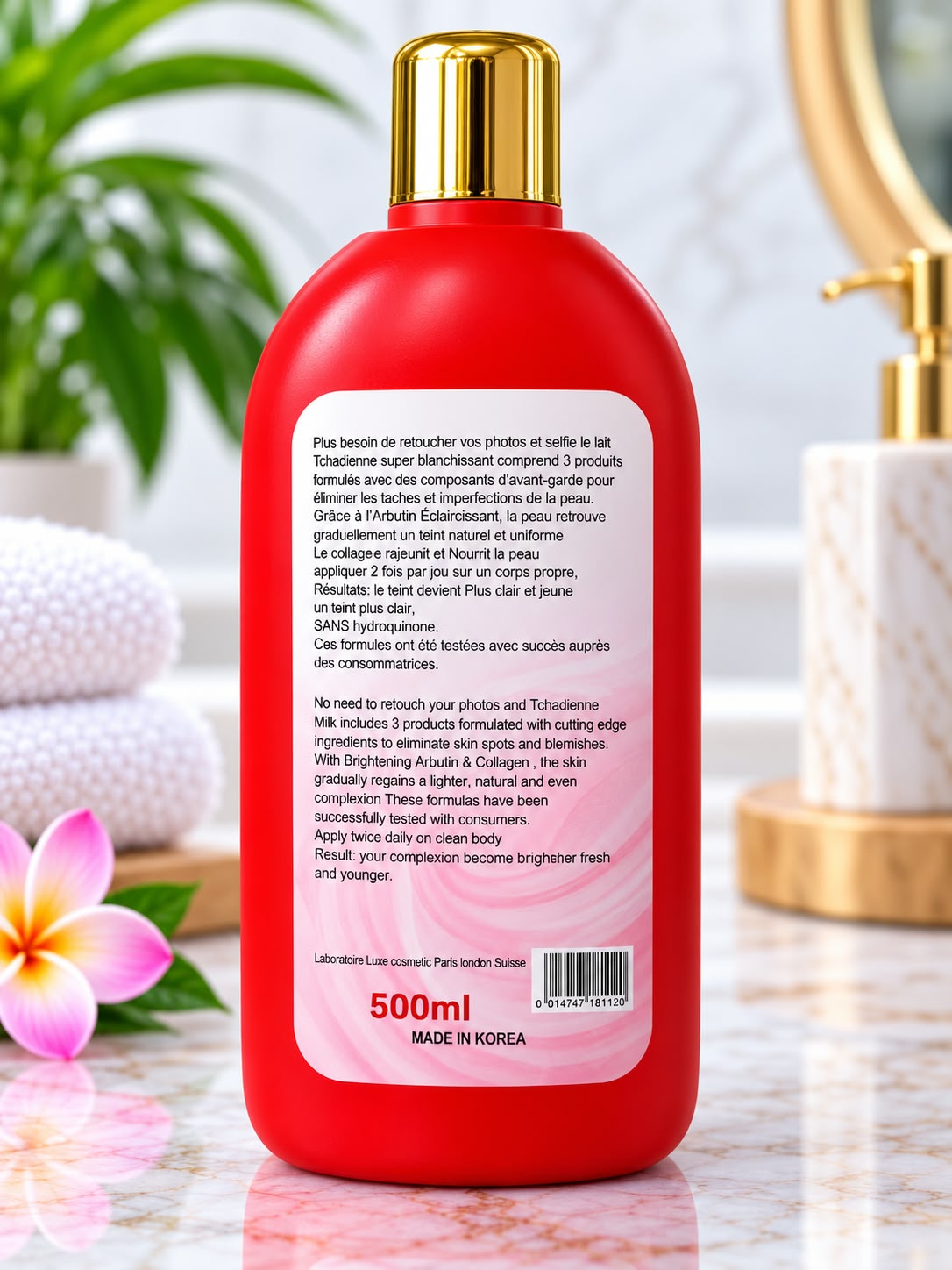 LA Tchadienne Face & Body Lotion 500ml