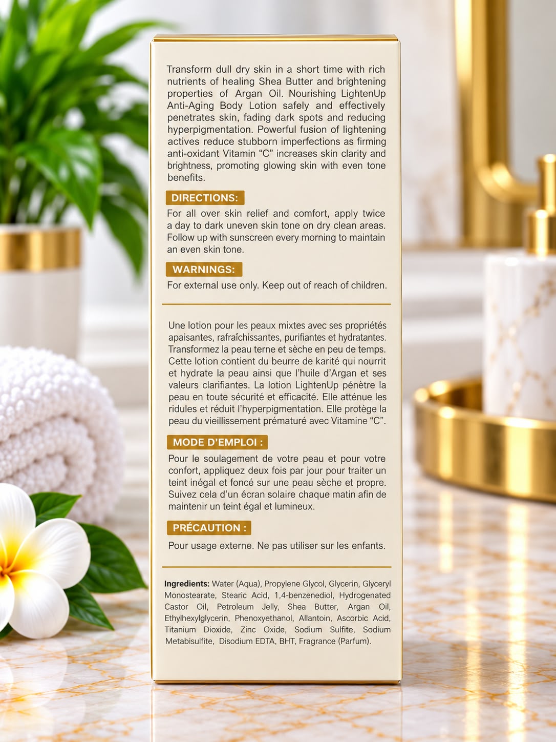 LightenUP Gold Body Lotion – 400ml