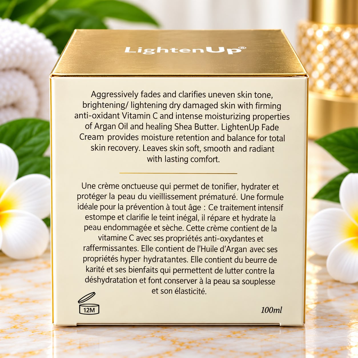 Lighten Up Gold Active Cream – 3.4 oz