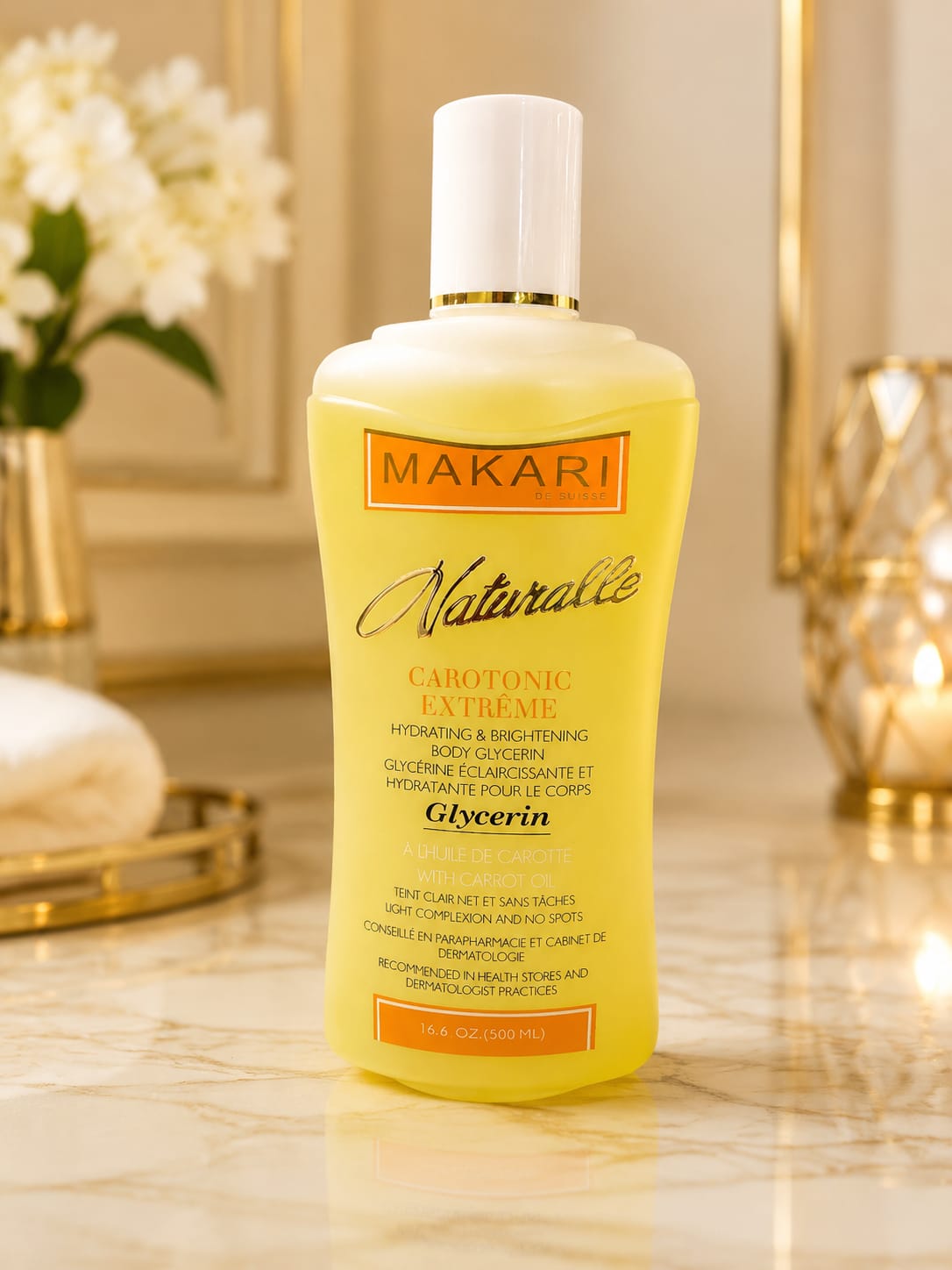 Makari Naturalle Carotonic Extreme Body Glycerin 16.6 oz / 500 ml