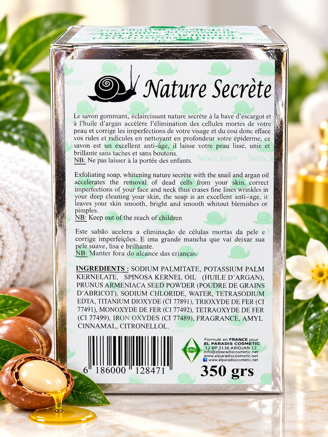 Nature Secrete Argan Oil Soap 350g