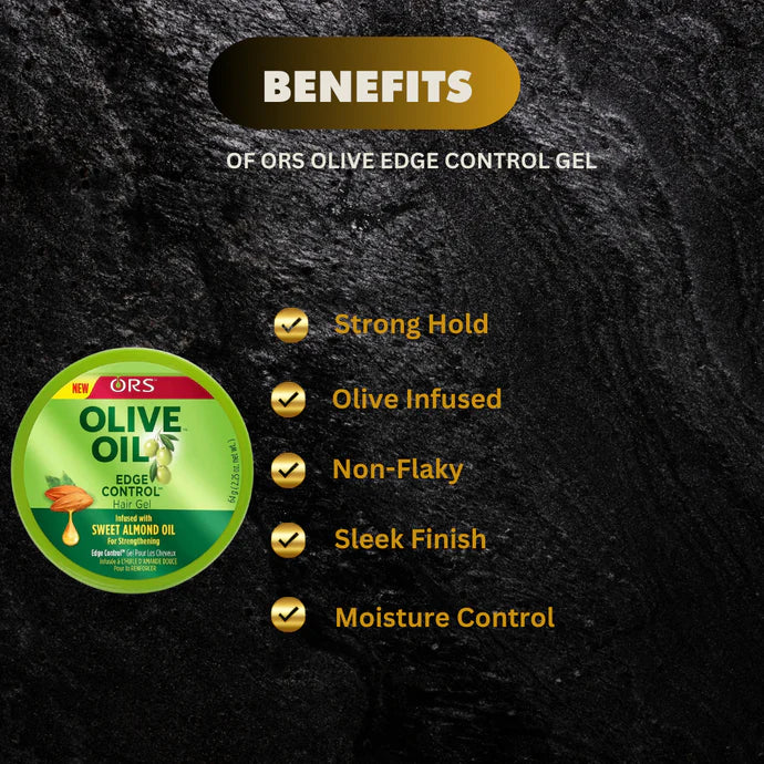 ORS Olive Edge Control Gel 2.25 oz Jar ORS